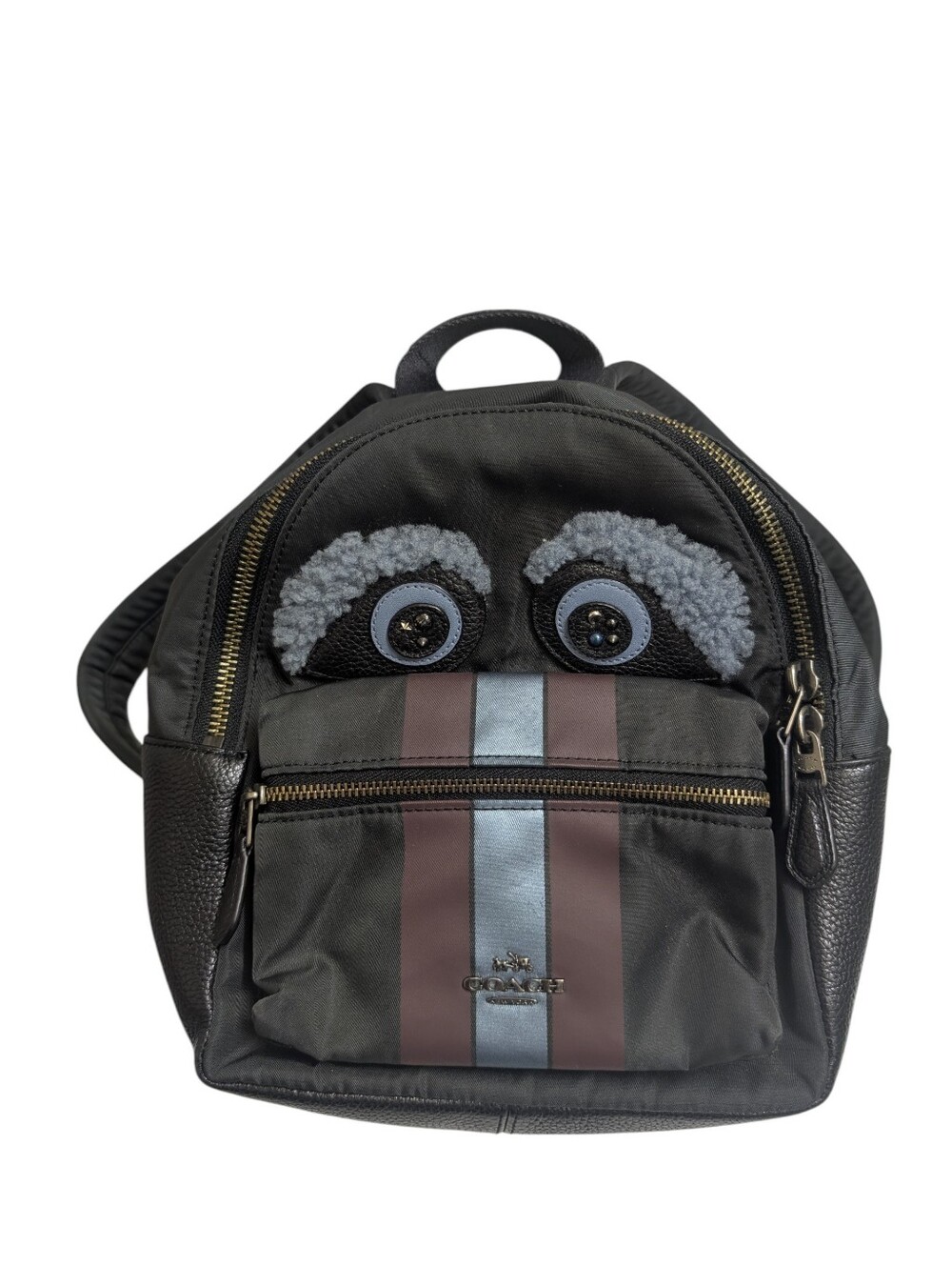 🔥RARE🔥 Coach Bear Nylon Mini Charlie Backpack Y2K